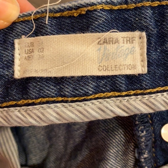 Zara Vintage Collection High Rise Button Fly Shorts - Picture 4 of 5